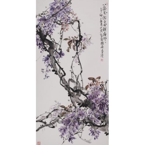 藤花深处锁春风